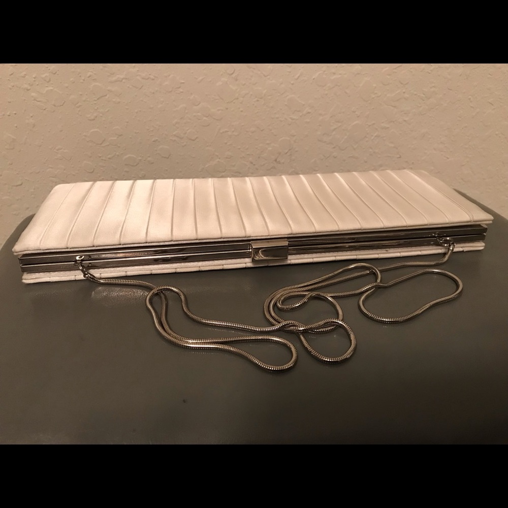 Ivory Satin Clutch